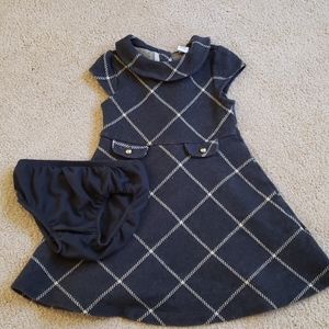 janie and jack grey plaid dress